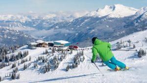 Skier on Whistler Mountain 