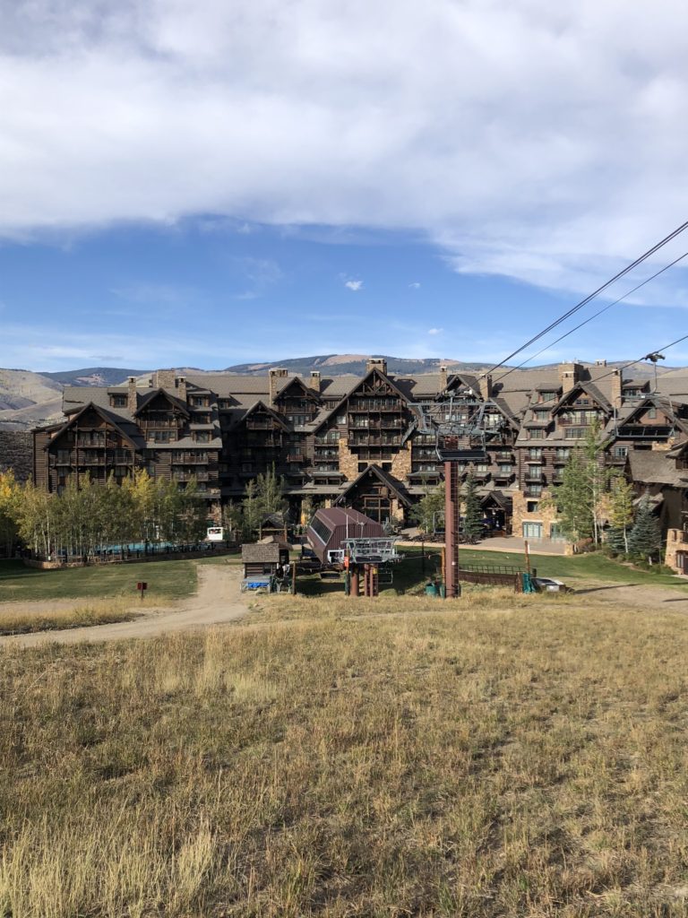 The back side of the Ritz Carlton at Bachelor's Gulch. 