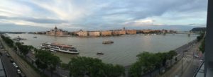 In the photo it shows the Danube River right off of an magnificent castle in Budapest. This was right outside of our hotel. 