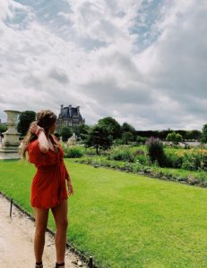 This is me outside of the Louvre Museum